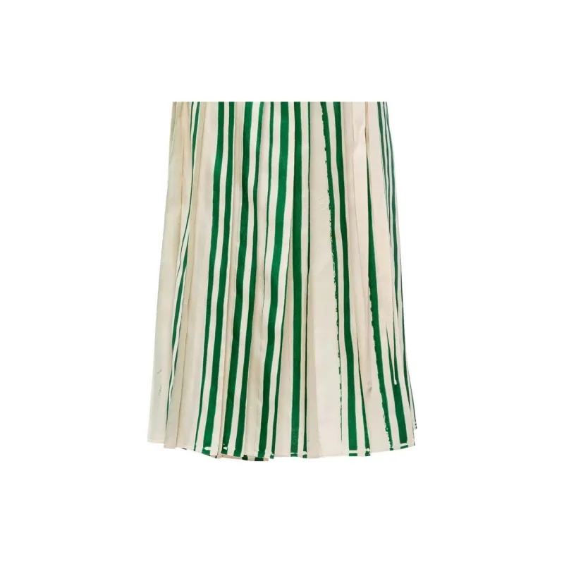 PRADA FW22 Casual Long Skirts Women's Green-4