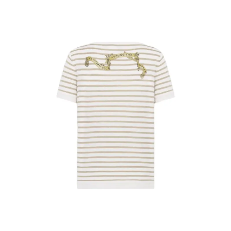 DIOR SS25 T Shirt Women's White Gold-1