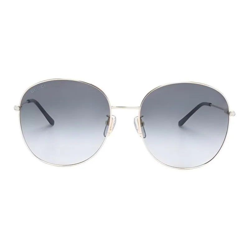 GUCCI Round Frame Metal Sunglasses-2