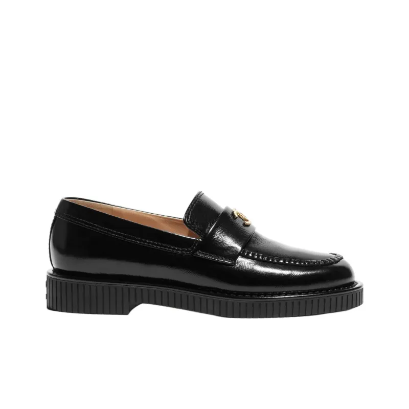CHANEL Loafers Women's Black-1