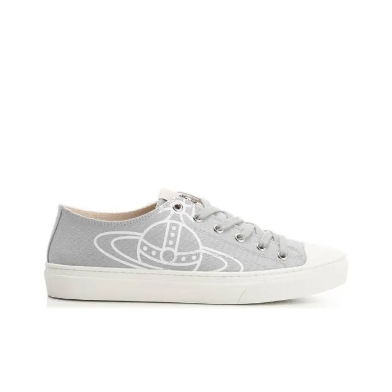 Vivienne Westwood Low Top Stylish Skateboarding Shoes Men's Gray-1