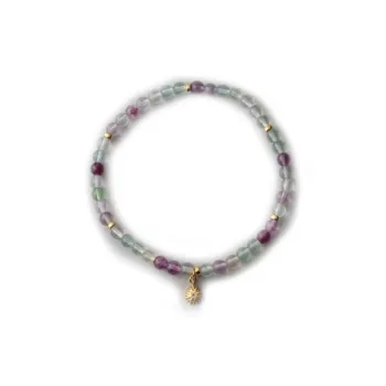Ete 925 Sterling Silver Gold-Plated Opal Labradorite Bracelets Women's Multicolor