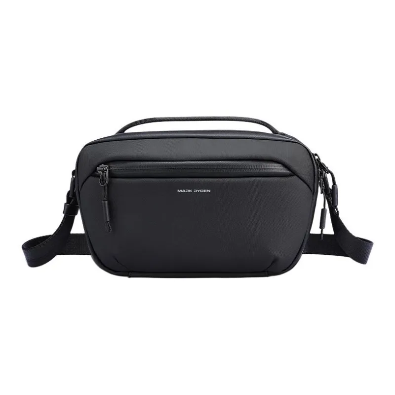 MARK RYDEN Nylon Trendy Shoulder Bag, Crossbody Bag, Handbag Regular Men's Elegant Black/Orchid Black/Olive Green-0