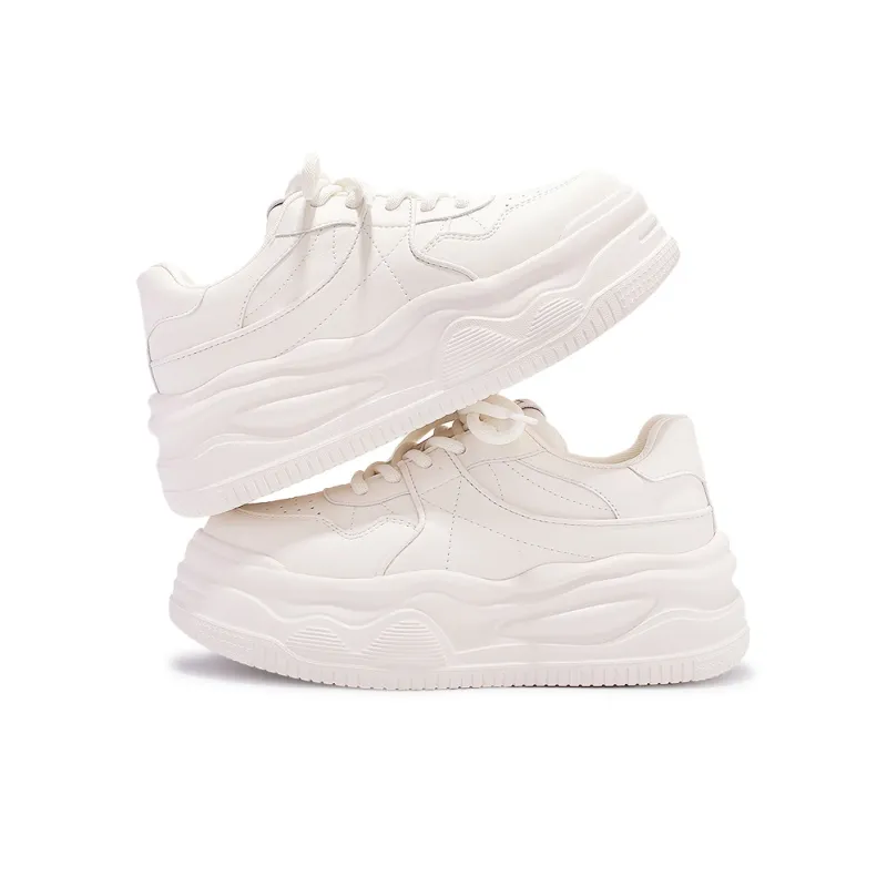 Shen Linsen Cushioning, Slip Resistant, And Abrasion Resistant Low Top Casual Shoes Women's Beige-4