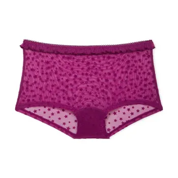 Victoria's Secret PINK Wink Boyshort Panty / Thriller Underpants Women's 1 Pack Fuchsia