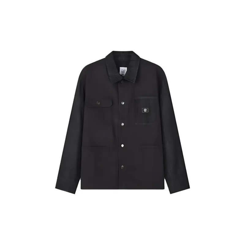 GAP Jackets Men Black+Necklace-1