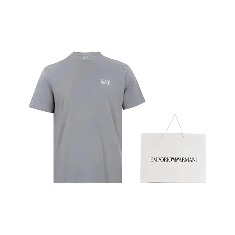 EMPORIO ARMANI EA7 SS24 T Shirt Men's Gray-2