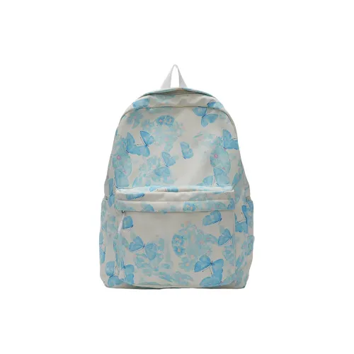 Moonshine Nylon Backpack Large Size Women's Green/Blue/Pink