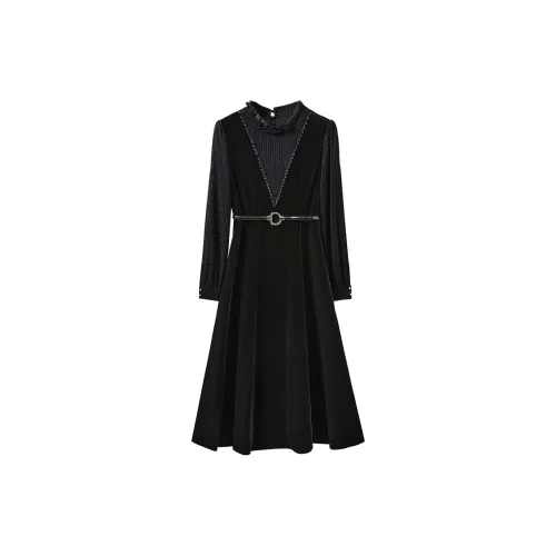 TOUCH Long Sleeved Dresses Women's Black