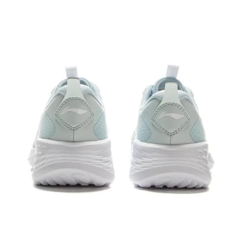 LiNing Light Cloud Anti Slip Wear Resistant Low Top Casual Running Shoes Women's Blue-3