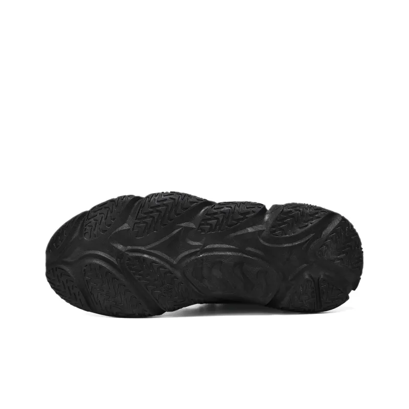 Warrior Warm Height Increasing Wear-Resistant Mid-Top Chunky Sneakers Unisex-5