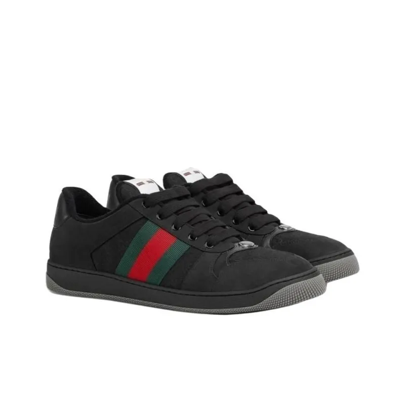 GUCCI Gg Screener 'GG Canvas Black Green Red'-1