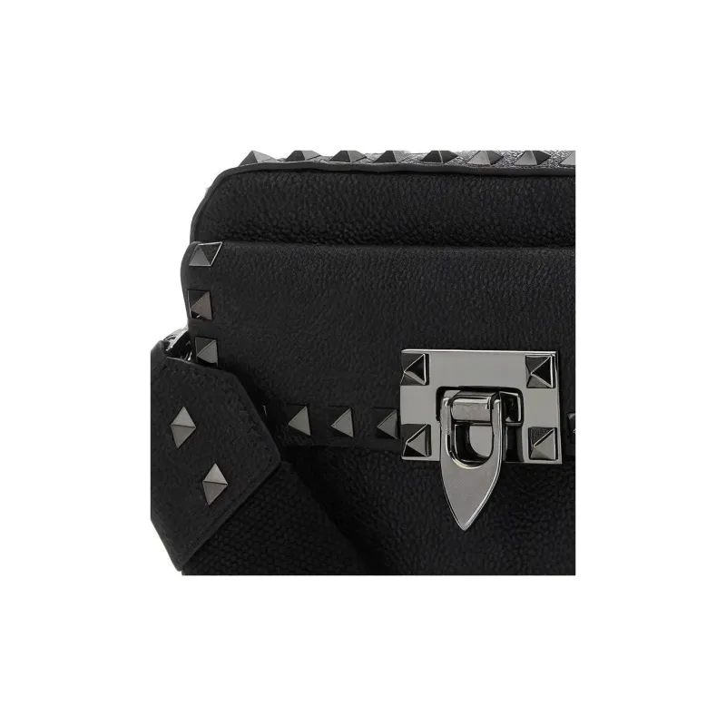 Valentino Garavani Rockstud Zip Up Crossbody Bag-4