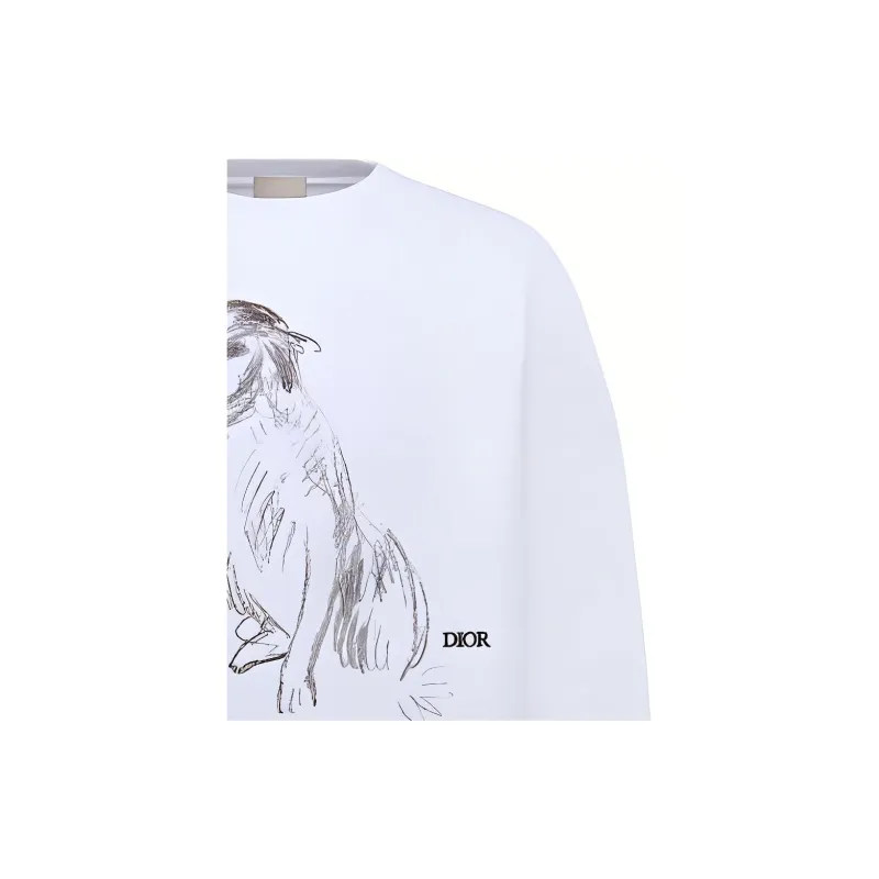 DIOR Sweatshirts Men White-7