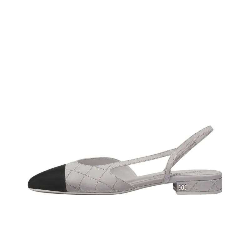 CHANEL 25C Pre Spring Vacation Collection Casual Single Shoes Women's Gray-0