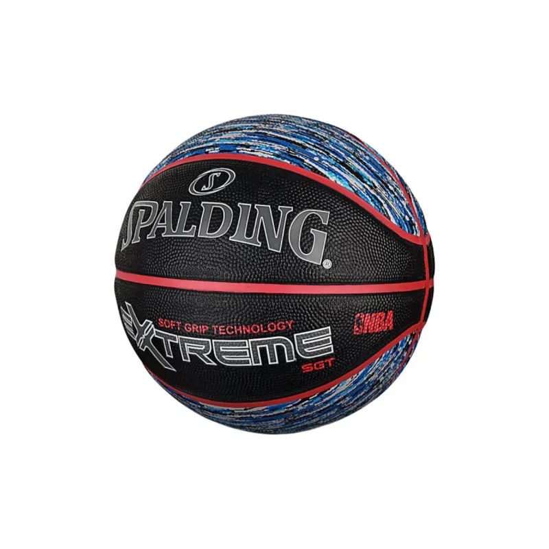 SPALDING Rubber Basketball Blue Black Size 7 Training Unisex-1