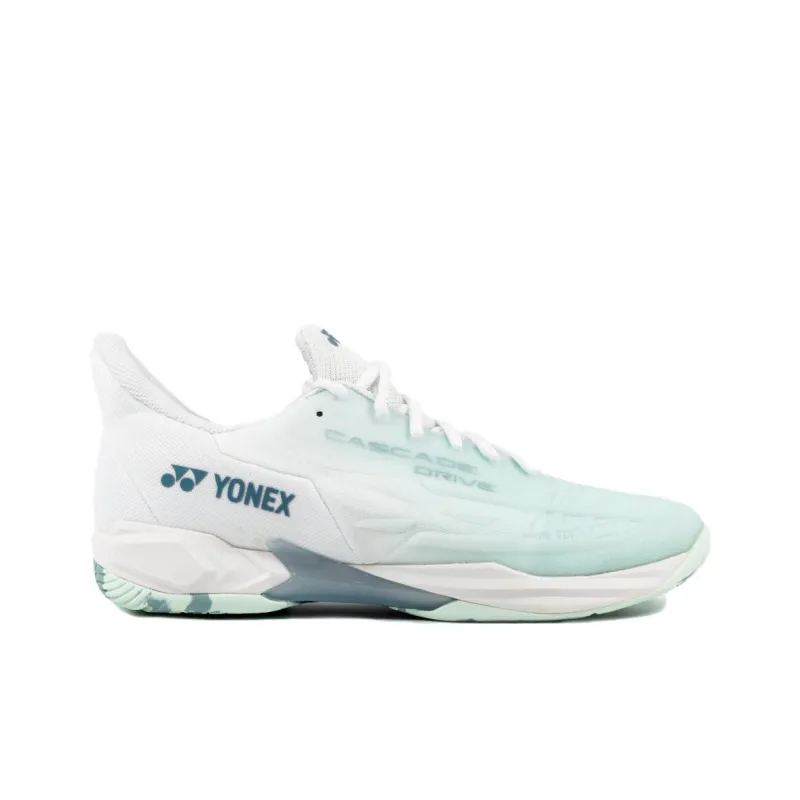 YONEX Anti Slip Wear Resistant Low Top Badminton Shoes Unisex White Green-1
