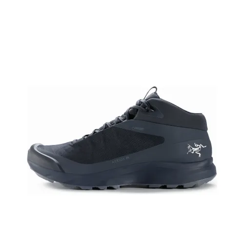 Arcteryx Aerios Fl Anti-Slip Wear-Resistant Mid-Top Hiking Shoes Men's Blue