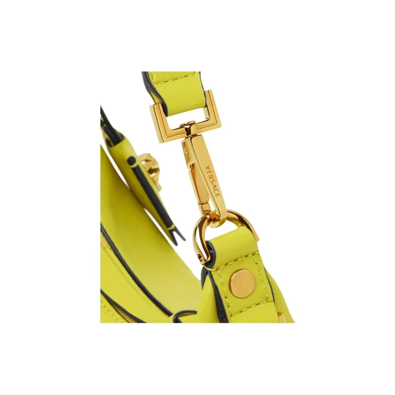FANSIZHE Tag Lambskin Crescent Bag, Shoulder Bag, Crossbody Bag, Handbag Regular Women's Green-4