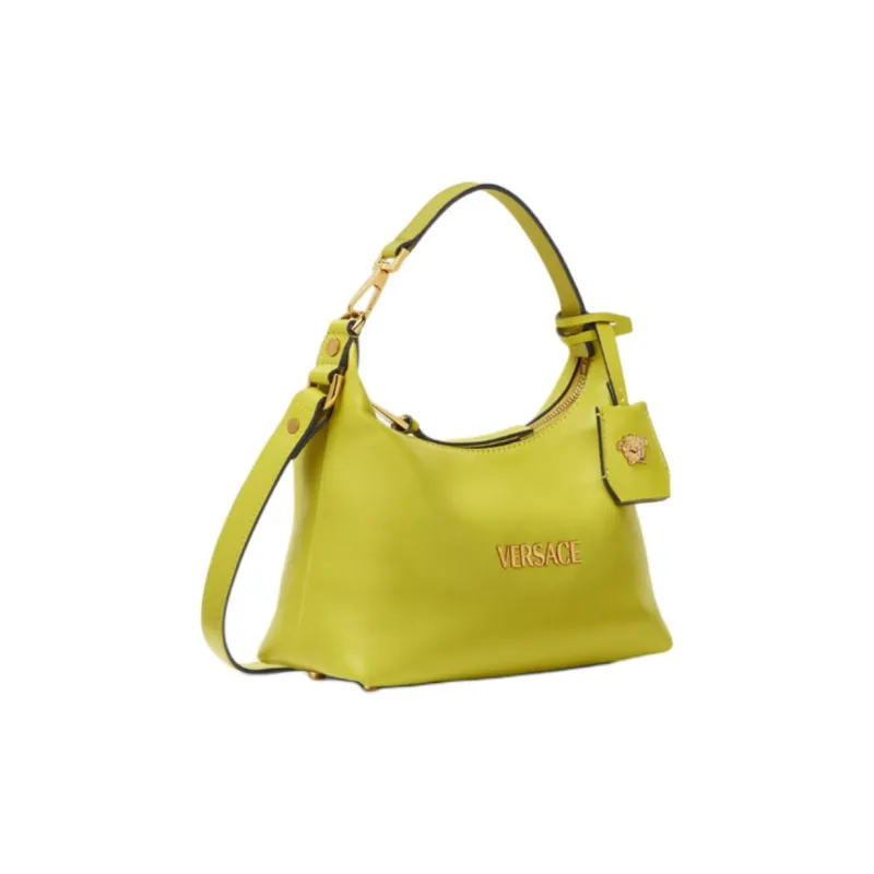 FANSIZHE Tag Lambskin Crescent Bag, Shoulder Bag, Crossbody Bag, Handbag Regular Women's Green-1