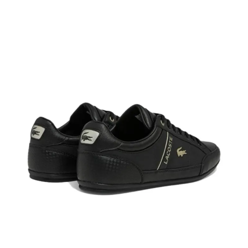 LACOSTE Chaymon Low-Top Skateboard Shoes Men's Black-2