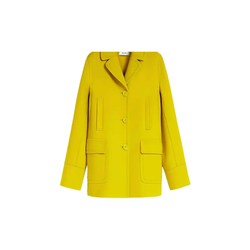 ’S MAX MARA Marina Collection Coats Women's Yellow-4