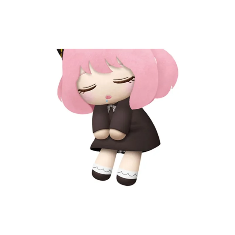 SEGA Spy X Family Anya Forger Sleeping Position Black Dolls Plush Doll 27cm Height-3