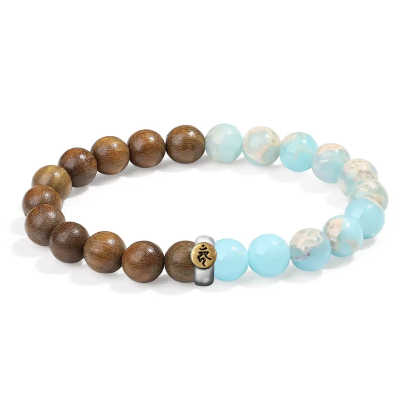 Ryukyu Green Sandalwood Bracelets Unisex-12