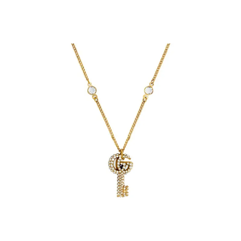 GUCCI Classic Double G Necklace Collection Necklaces Women's-0