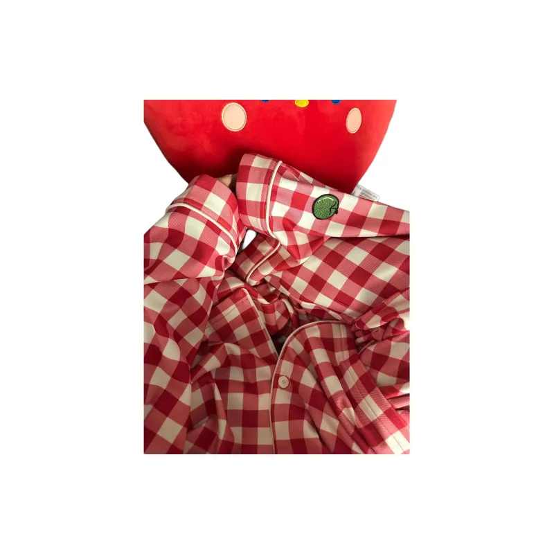 Wabi Town Pajama Set Women's Red-3