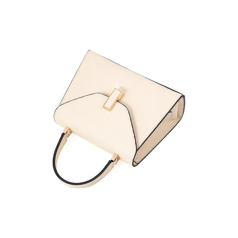 Vigno Synthetic Leather Crossbody Bags Handbags Regular Women's Ecru/Black/Red-2