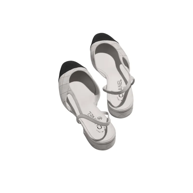CHANEL 25C Pre Spring Vacation Collection Casual Single Shoes Women's Gray-3