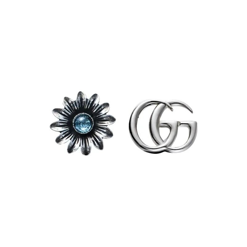 GUCCI 925 Sterling Silver Stud Earrings Women's Silver-0