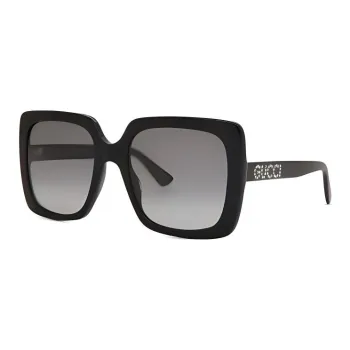 GUCCI Eyewear Square Frame Sunglasses Women's Black/Grey