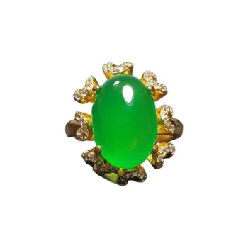 JUNWEN Chalcedony Rings Women's