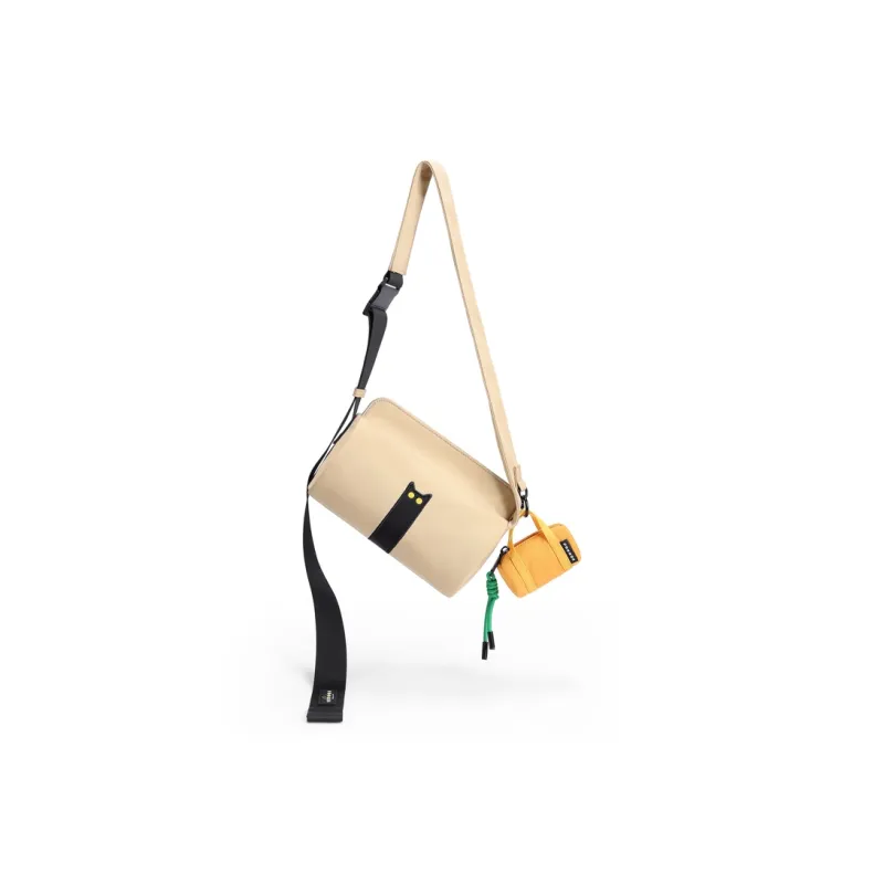 NOXXON Nylon Shoulder Bag Crossbody Bag Unisex Obsidian Black/Misty Blue/Khaki-5