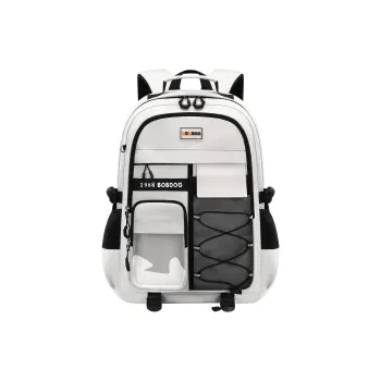 BOBDOG Nylon Waterproof Lightweight Spine Protecting And Weight Reducing Backpack Regular Unisex Black/Gray