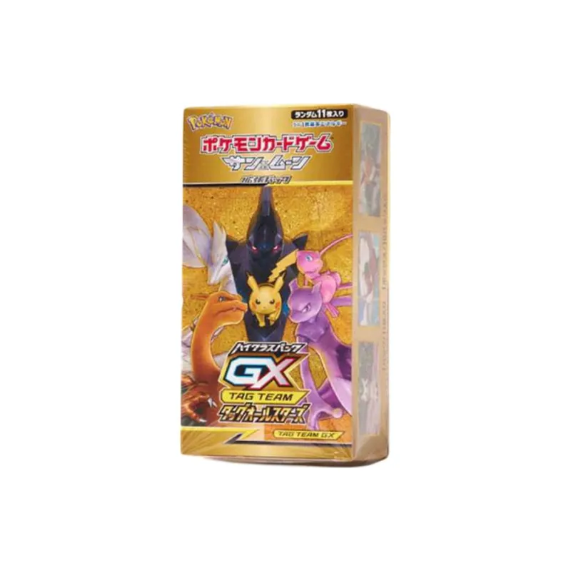 POKEMON Pokémon Trading Card Game Sun & Moon Premium Double GX Label All Star Box Battle Cards 1 Box Included-0