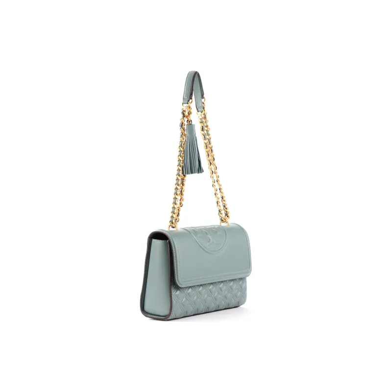 TORY BURCH Sheepskin Shoulder Bag Women's Blue-5