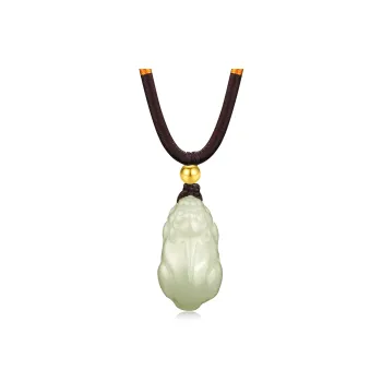 Lao Feng Xiang Hetian Jade White Jade/Pale Greenish White Jade Unisex