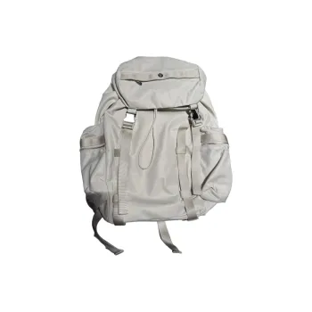 Lululemon Nylon Backpack Regular Unisex Bone Silver
