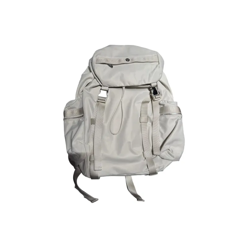 Lululemon Nylon Backpack Regular Unisex Bone Silver-0