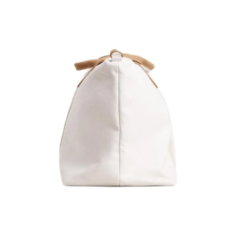 ZARA Linen Travel Bag Women's Light Beige Yellow-3