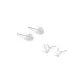 Stud Earrings Set 2[S999 Fine Silver]