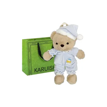 KARUISHA Plush Backpack Regular Women's Blue/Pink