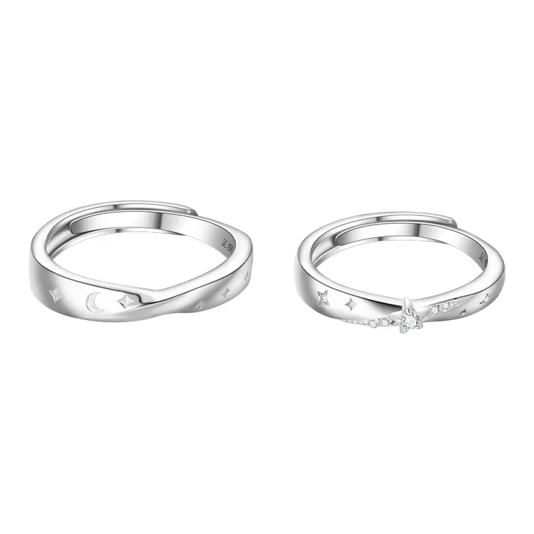 MUYKUY 999 Fine Silver Rings Unisex-6