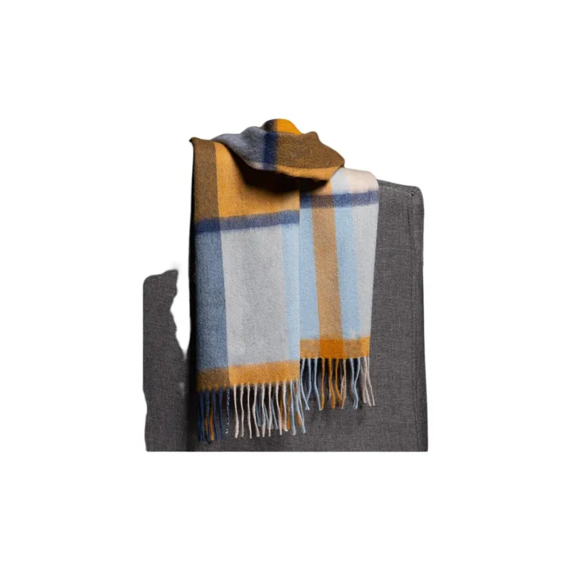 H YXIANG Wool Knit Scarves Women's-4