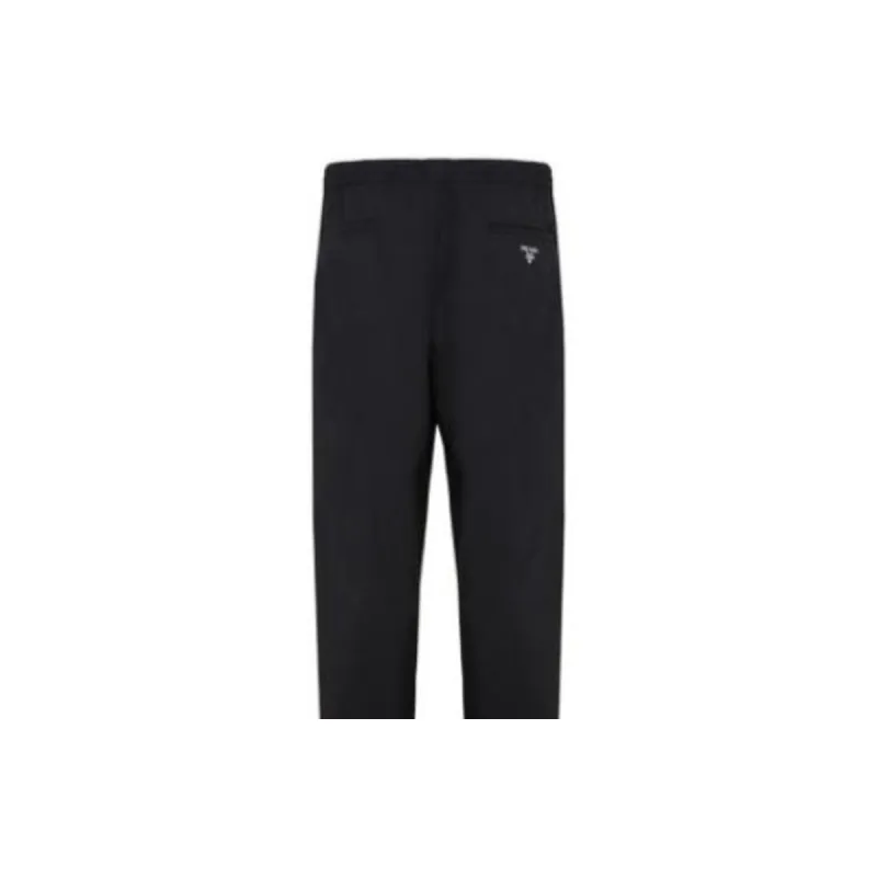 PRADA SS23 Casual Pants Men's Black-3