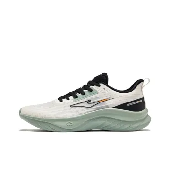 Erke Cushioning Breathable Lightweight Low Top Casual Running Shoes Men's Microcrystal White/Jet Black