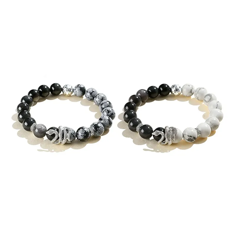 ZOKS Map Stone Bracelets Unisex-9